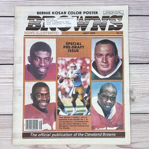 1989 Cleveland Browns News Illustrated NFL Pre-Draft Aikman/Sanders/Mandarich